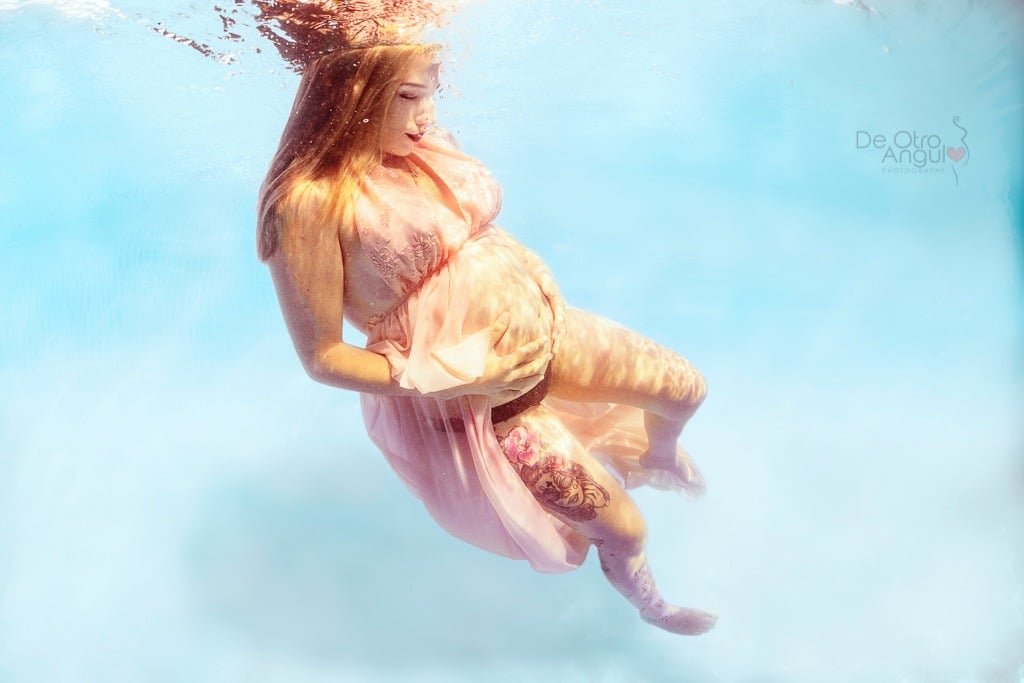 fotos de embarazo bajo el agua